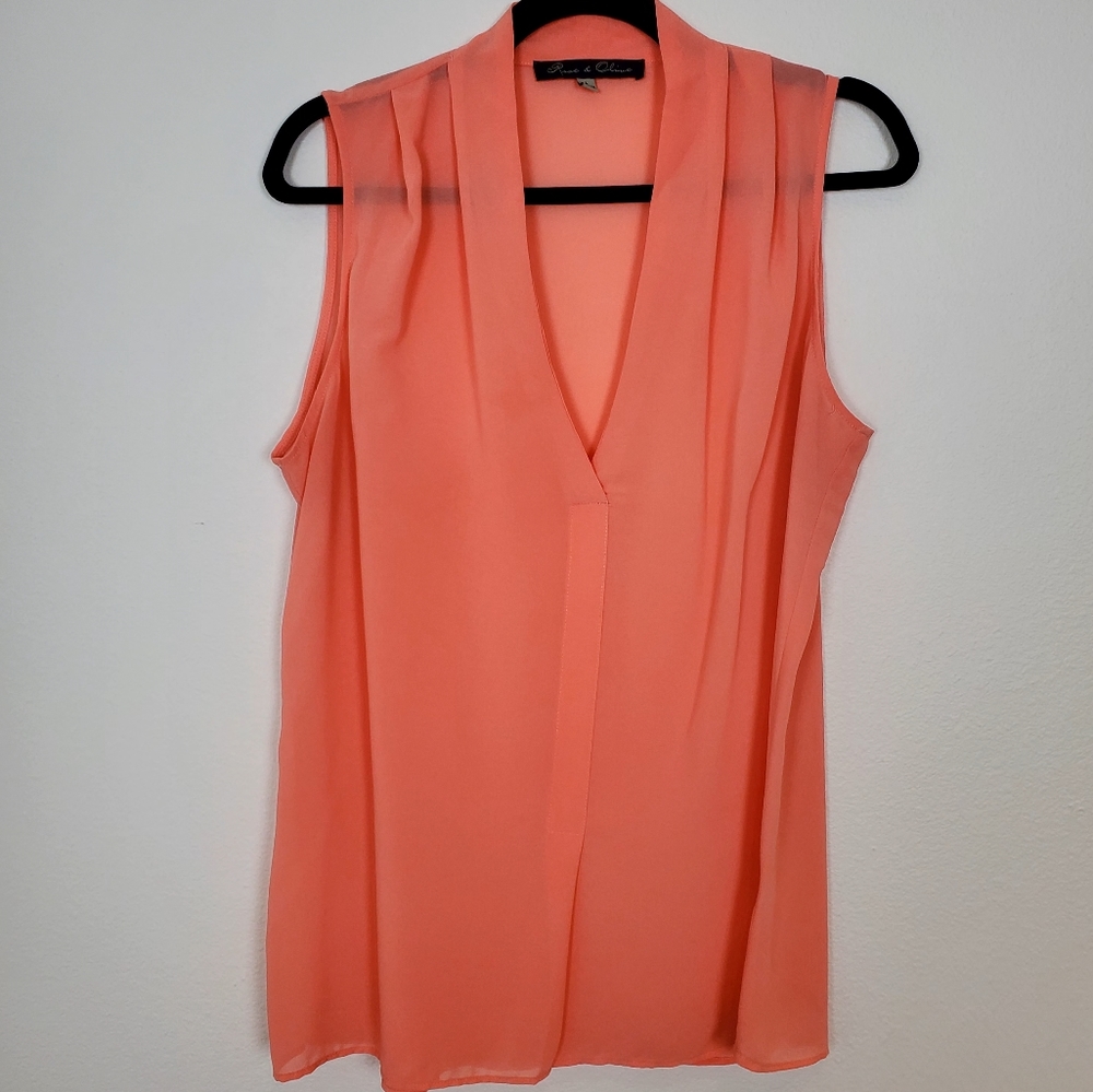 Women's Sleeveless Coral Top